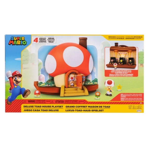 Nintendo 2.5" Toad House Playset Deluxe - 41367-T